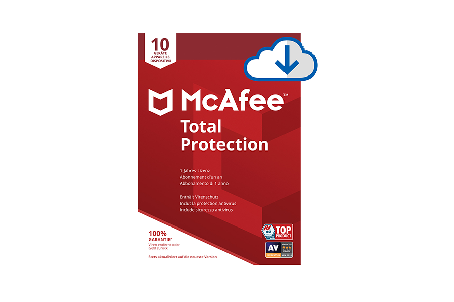 McAfee Total Protection (10 Geräte) inkl. McAfee Safe Connect Premium (5 Geräte) - Download