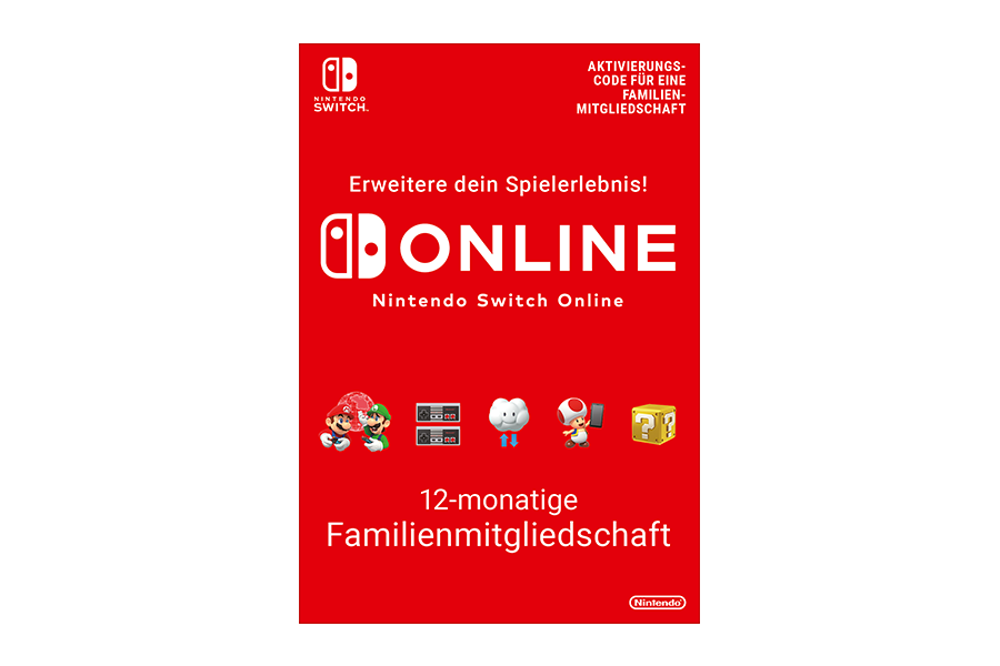 Nintendo Switch Online 12-monatige Familienmitgliedschaft